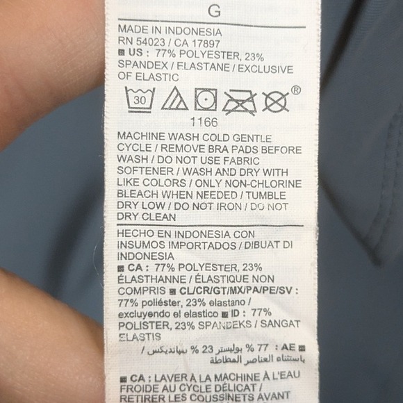 Old Navy Active PowerSoft Dress Womens Large Built In Bra Blue Tennis Prep - Picture 4 of 8